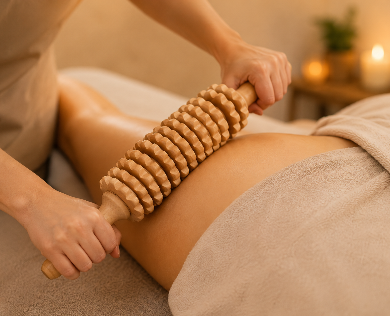 Maderotherapy treatment